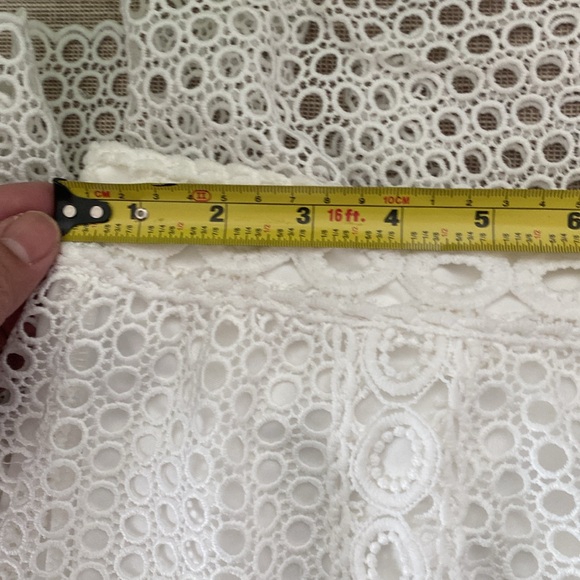 BNWT Le Chateau  White Islet Skirt - Size 10 - Picture 9 of 10